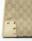 GUCCI Canvas Bronze Handbag