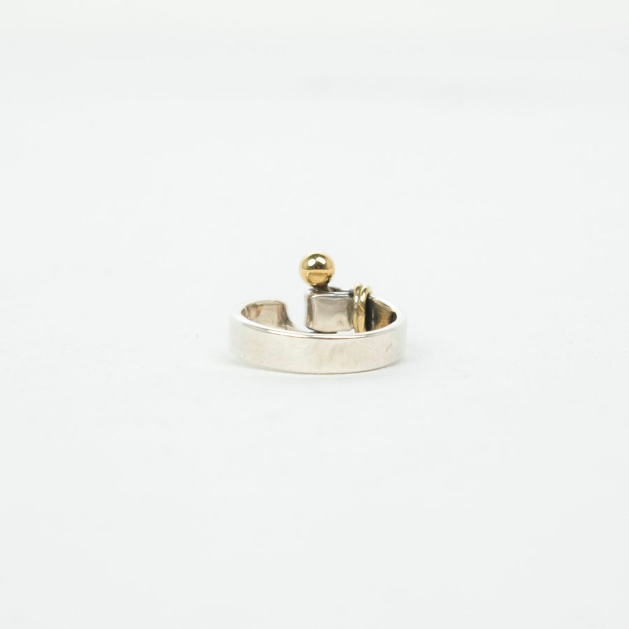 TIFFANY & CO. SV925 K18YG Love Knot Ring