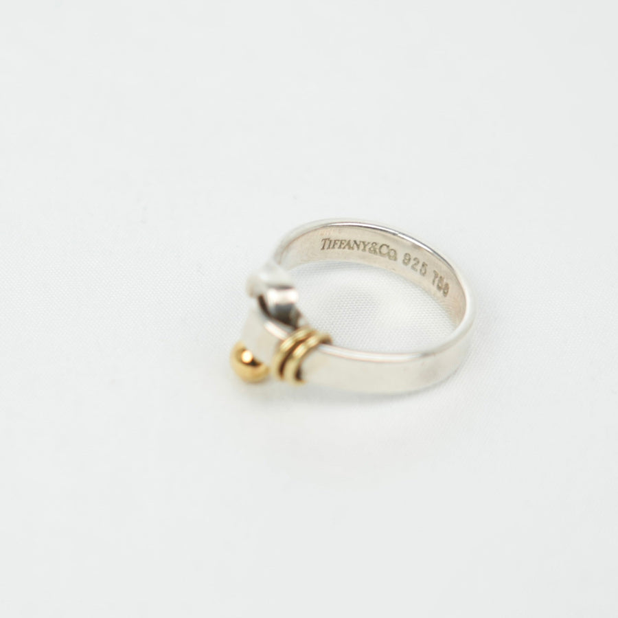 TIFFANY & CO. SV925 K18YG Love Knot Ring