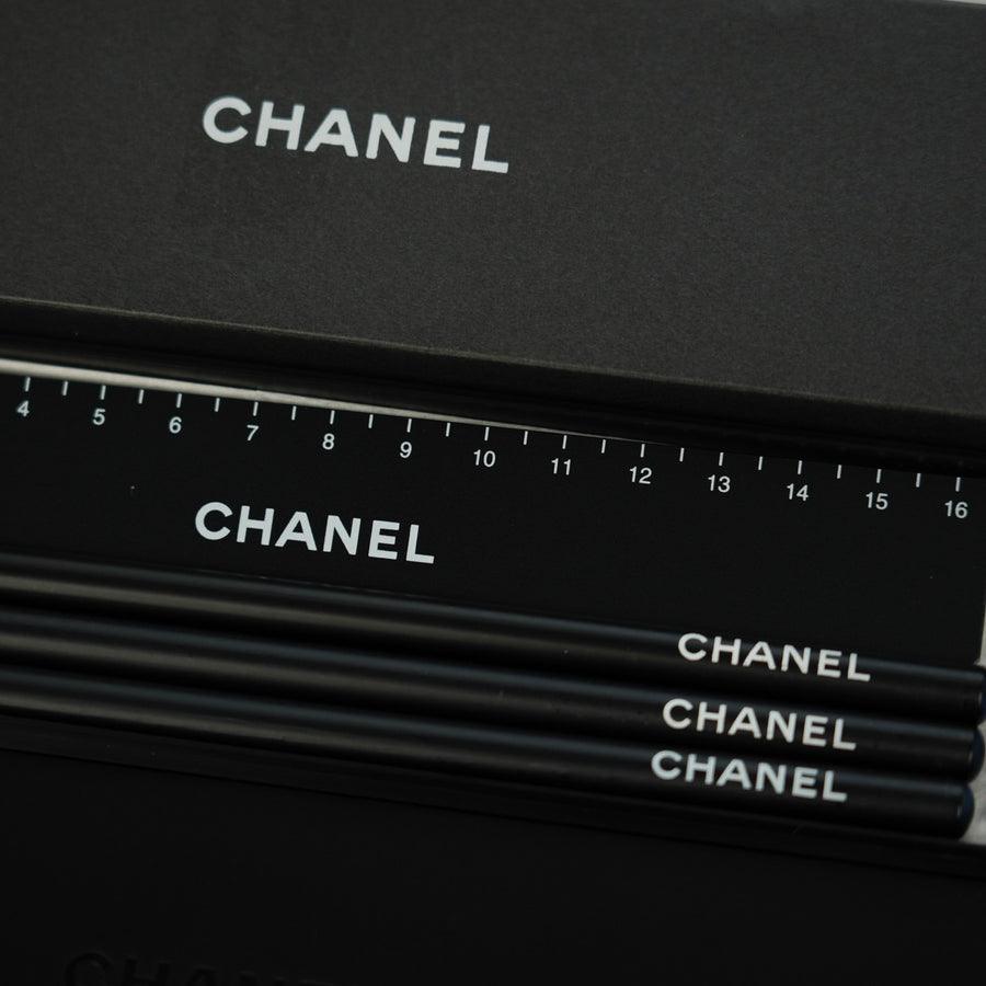 CHANEL Pencil Case Set Pencil Ruler Other Accessory