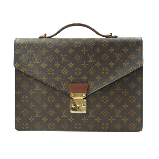 LOUIS VUITTON Monogram Serviette Fermoir Handbag M53305