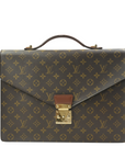 LOUIS VUITTON Monogram Serviette Fermoir Handbag M53305