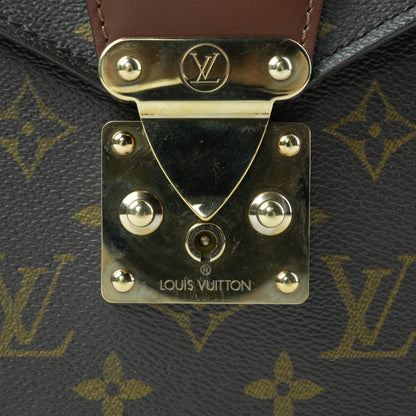 LOUIS VUITTON Monogram Serviette Fermoir Handbag M53305