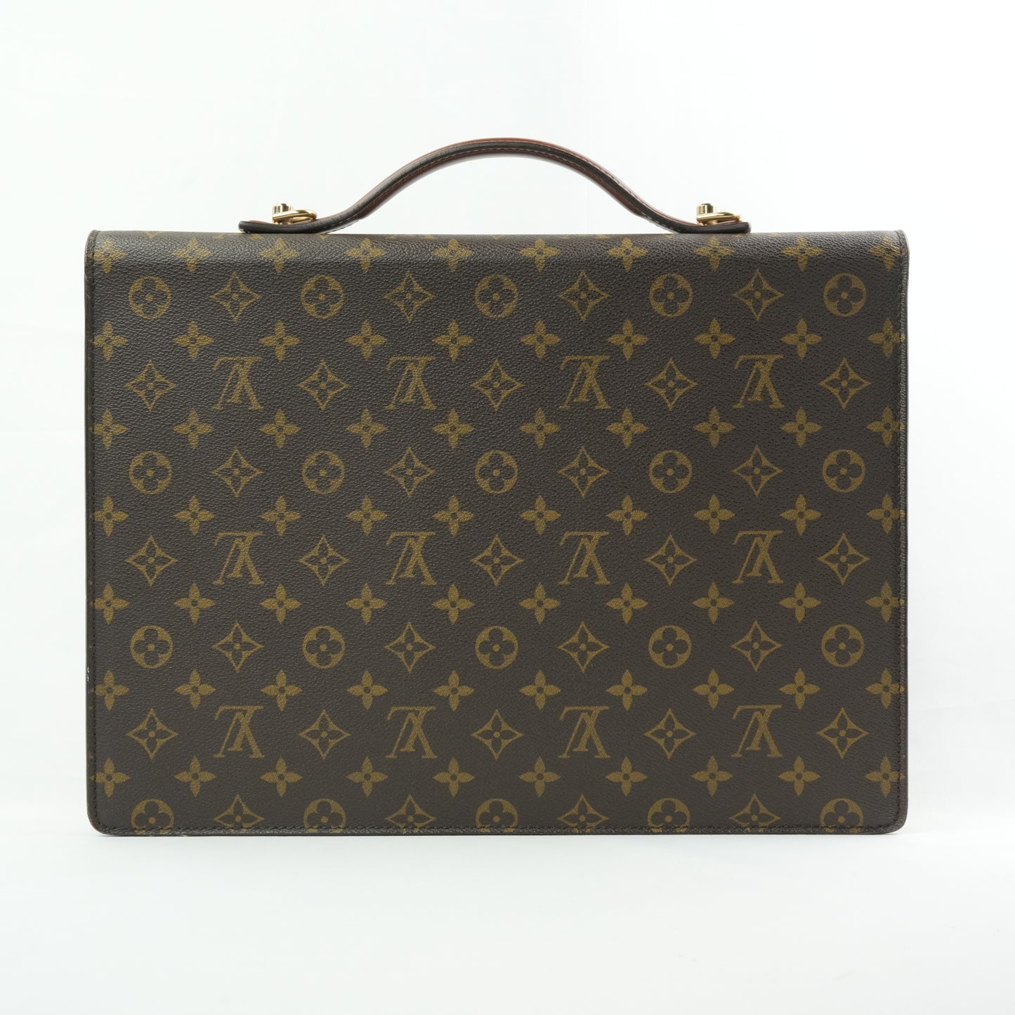 LOUIS VUITTON Monogram Serviette Fermoir Handbag M53305