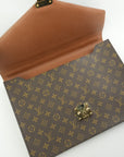 LOUIS VUITTON Monogram Serviette Fermoir Handbag M53305