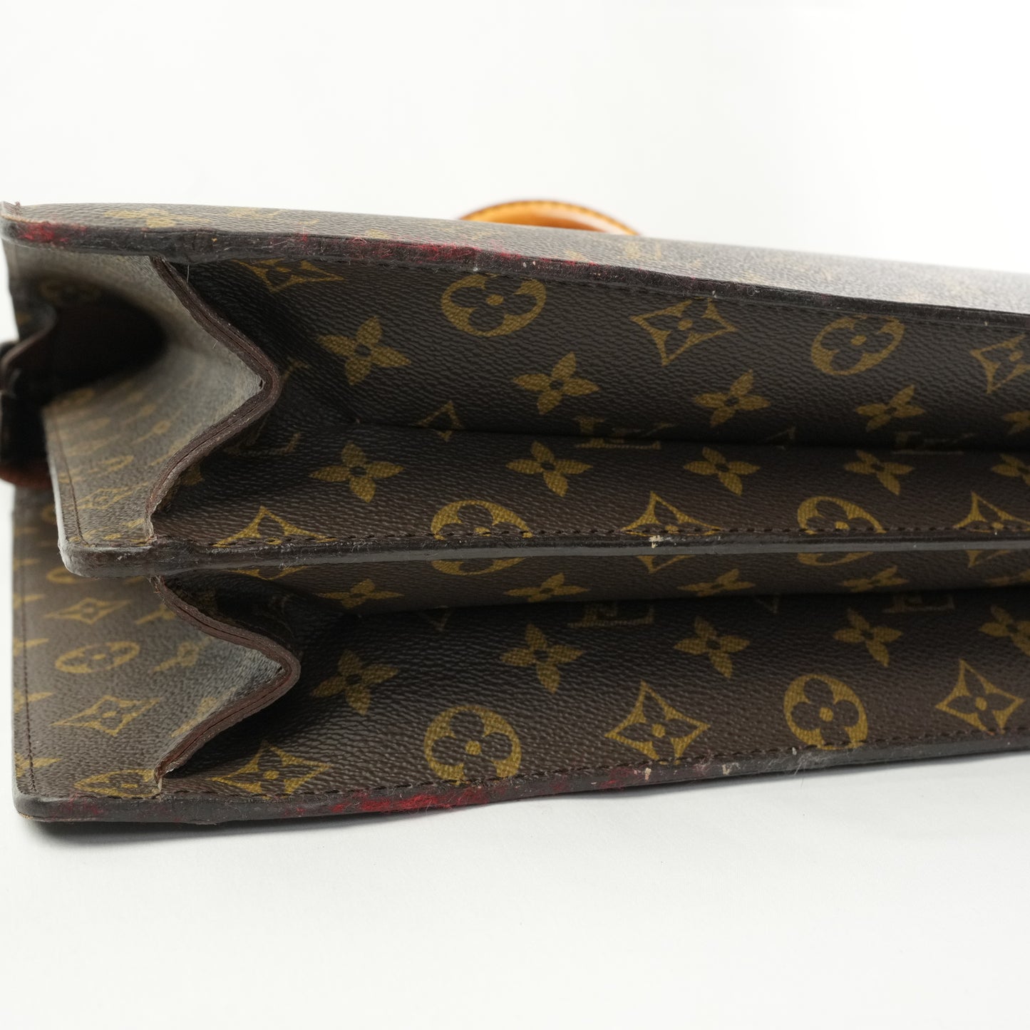 LOUIS VUITTON Monogram Serviette Fermoir Handbag M53305