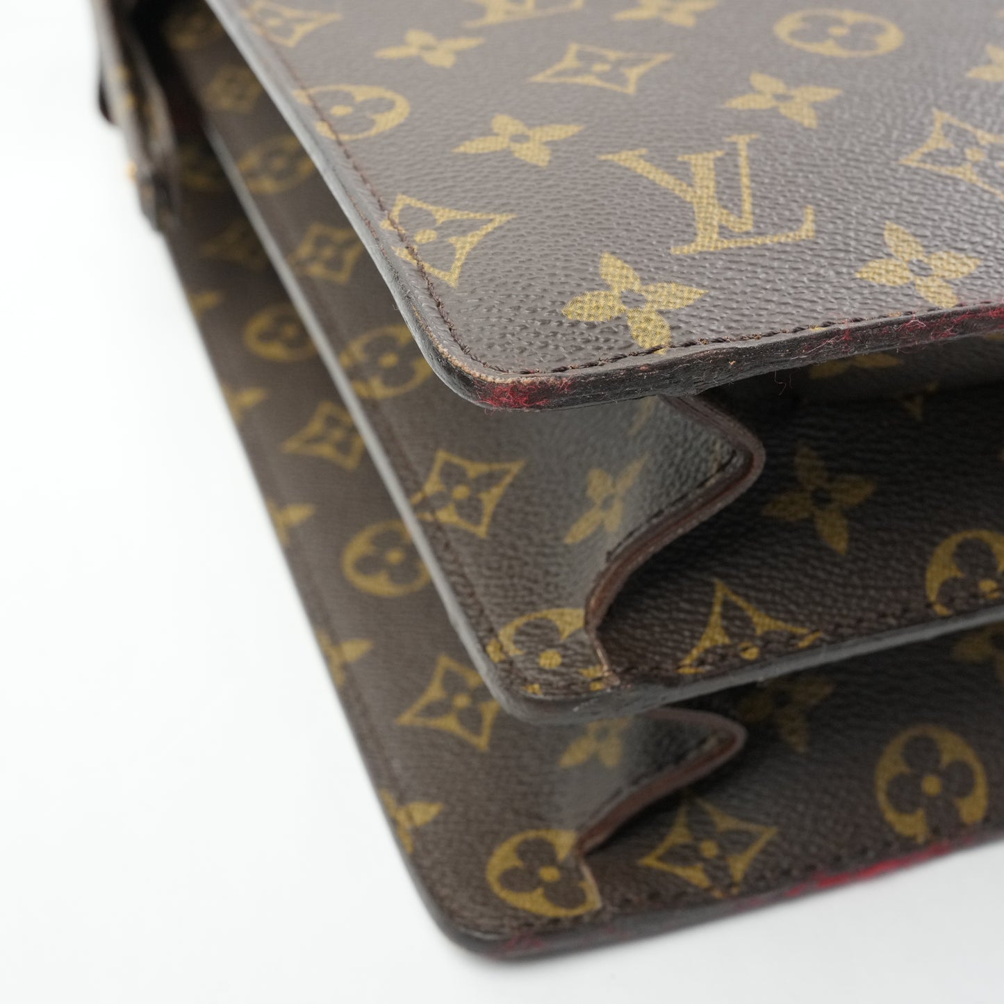 LOUIS VUITTON Monogram Serviette Fermoir Handbag M53305