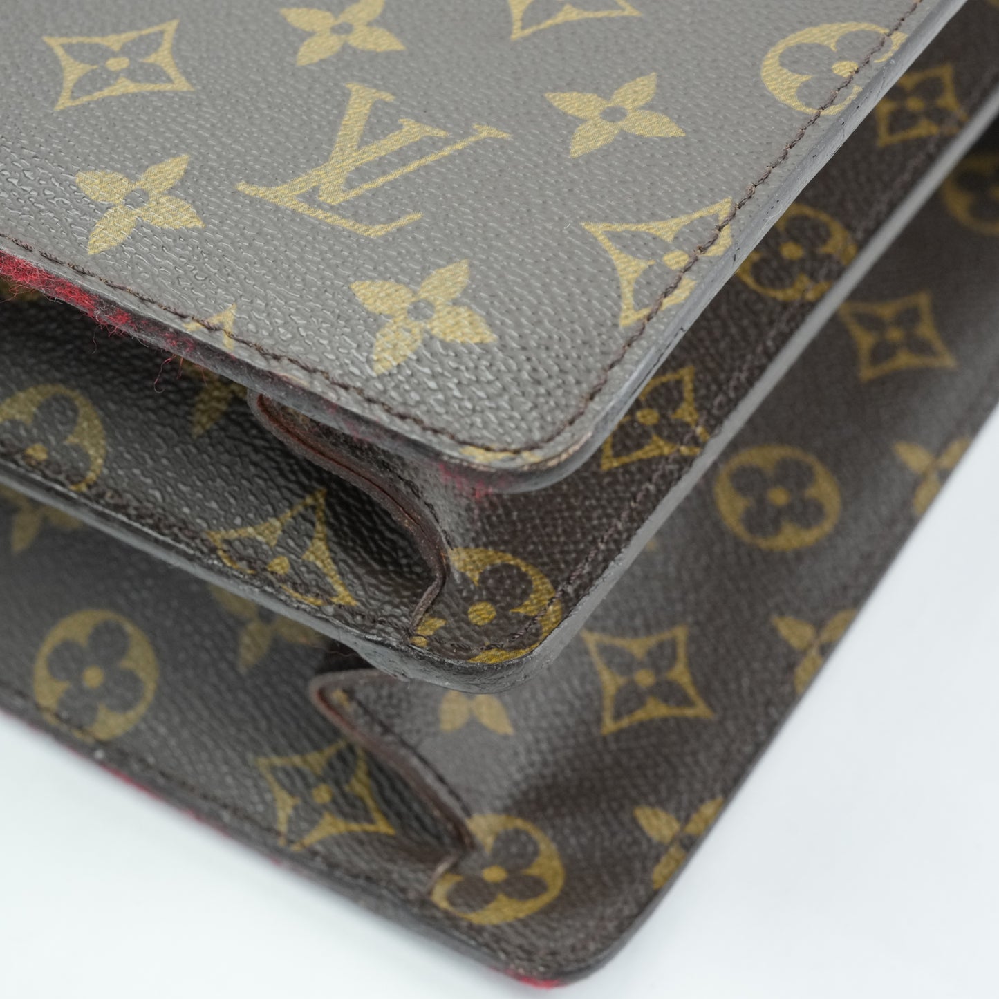 LOUIS VUITTON Monogram Serviette Fermoir Handbag M53305