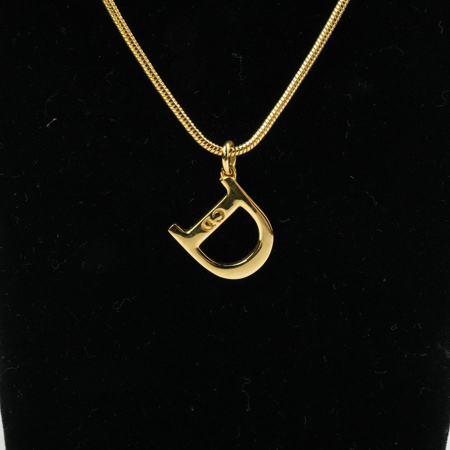 CHRISTIAN DIOR D-logo Necklace