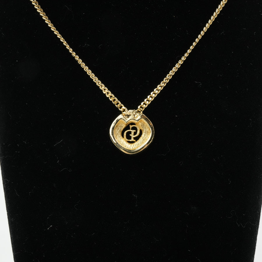 CHRISTIAN DIOR CD Logo Necklace