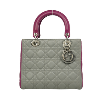 CHRISTIAN DIOR Lady Dior Medium Handbag/Shoulder Bag