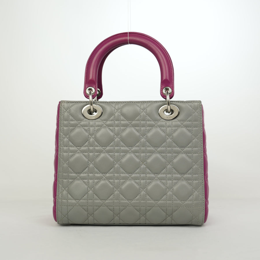 CHRISTIAN DIOR Lady Dior Medium Handbag/Shoulder Bag