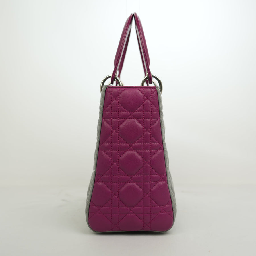 CHRISTIAN DIOR Lady Dior Medium Handbag/Shoulder Bag