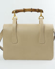 GUCCI Bamboo 2way Turn-Lock Handbag/Shoulder Bag