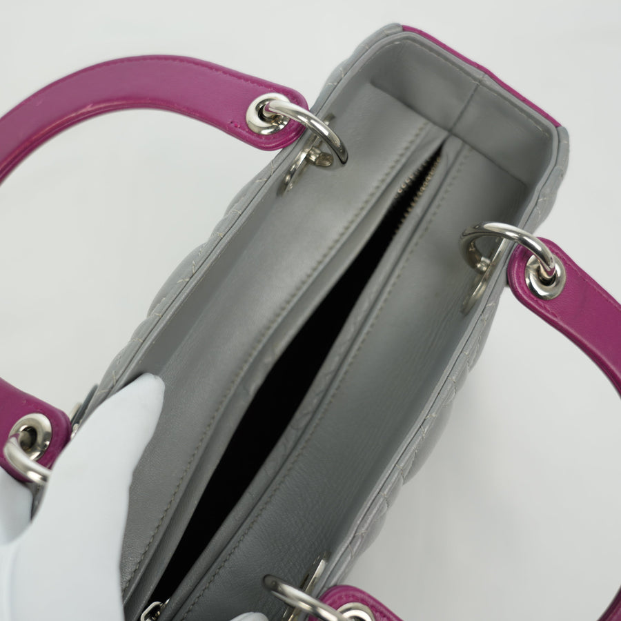 CHRISTIAN DIOR Lady Dior Medium Handbag/Shoulder Bag