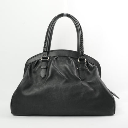 CHRISTIAN DIOR Leather Bostonbag Shoulder Bag