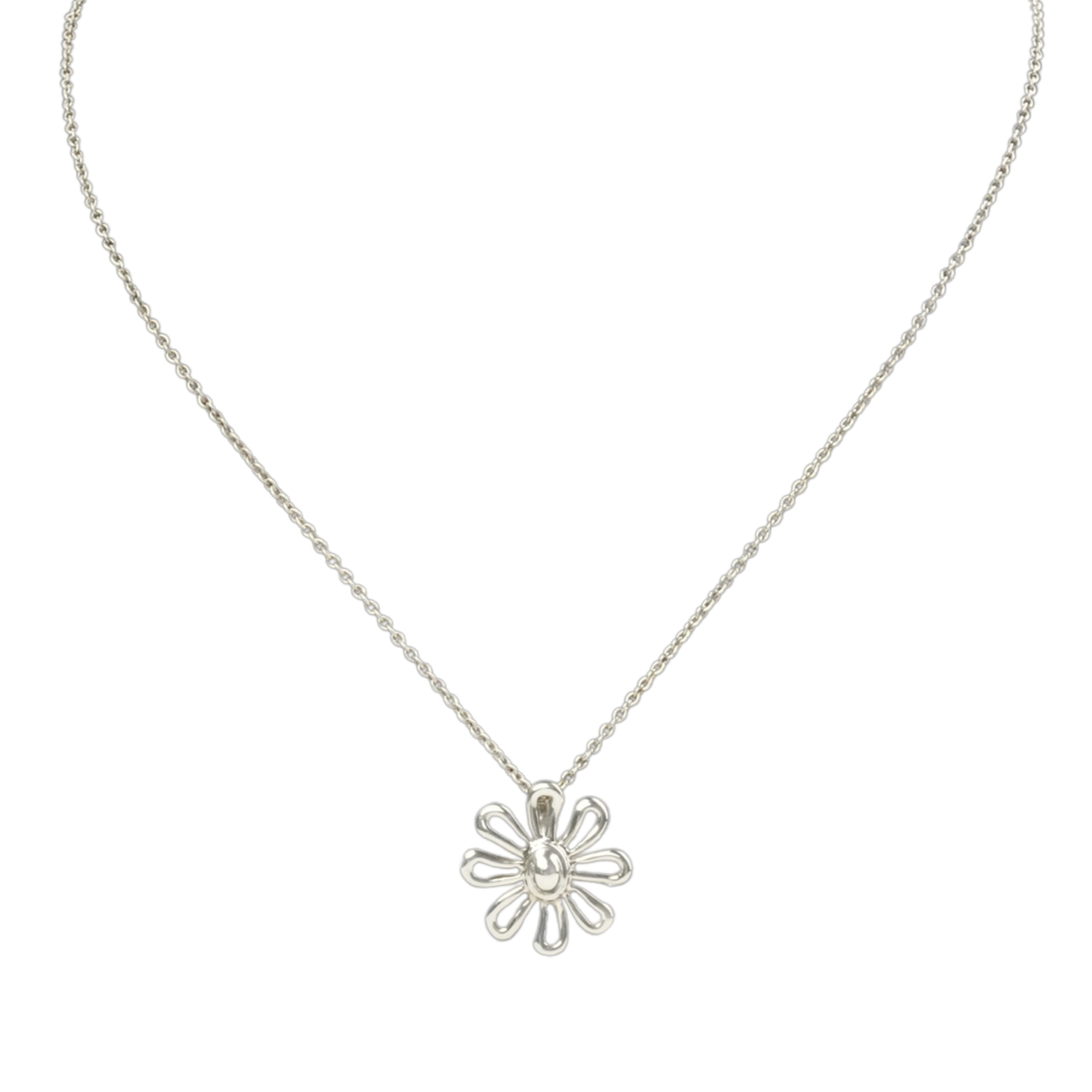 TIFFANY & CO. Flower Logo Necklace