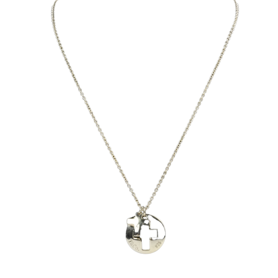 TIFFANY & CO. Cross Logo Necklace