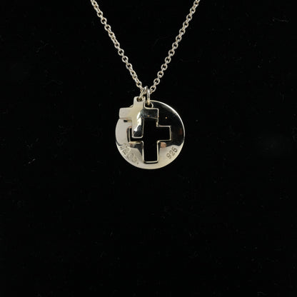 TIFFANY & CO. Cross Logo Necklace