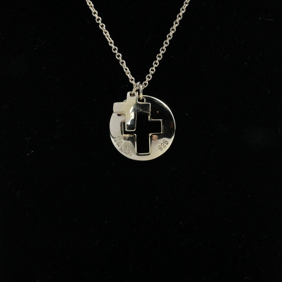 TIFFANY & CO. Cross Logo Necklace