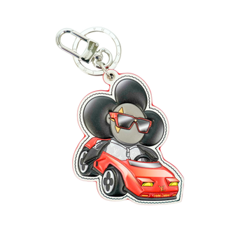 LOUIS VUITTON Eclipse Sporty Curvy Vivienne Keychain M00960