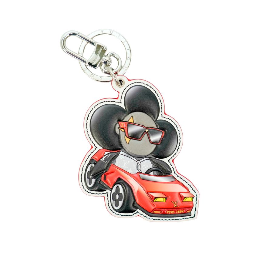 LOUIS VUITTON Eclipse Sporty Curvy Vivienne Keychain M00960