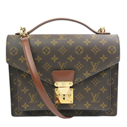 LOUIS VUITTON Monogram Monceau Handbag/Shoulder Bag 2Way M51185