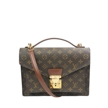 LOUIS VUITTON Monogram Monceau Handbag/Shoulder Bag 2Way M51185