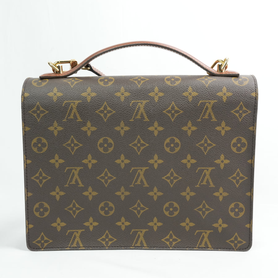 LOUIS VUITTON Monogram Monceau Handbag/Shoulder Bag 2Way M51185