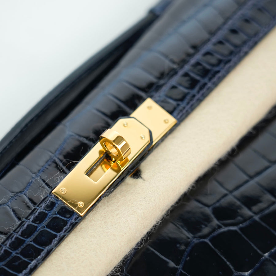 HERMES Kelly Cut  Crocodile Handbag【JAPAN only Shipping】