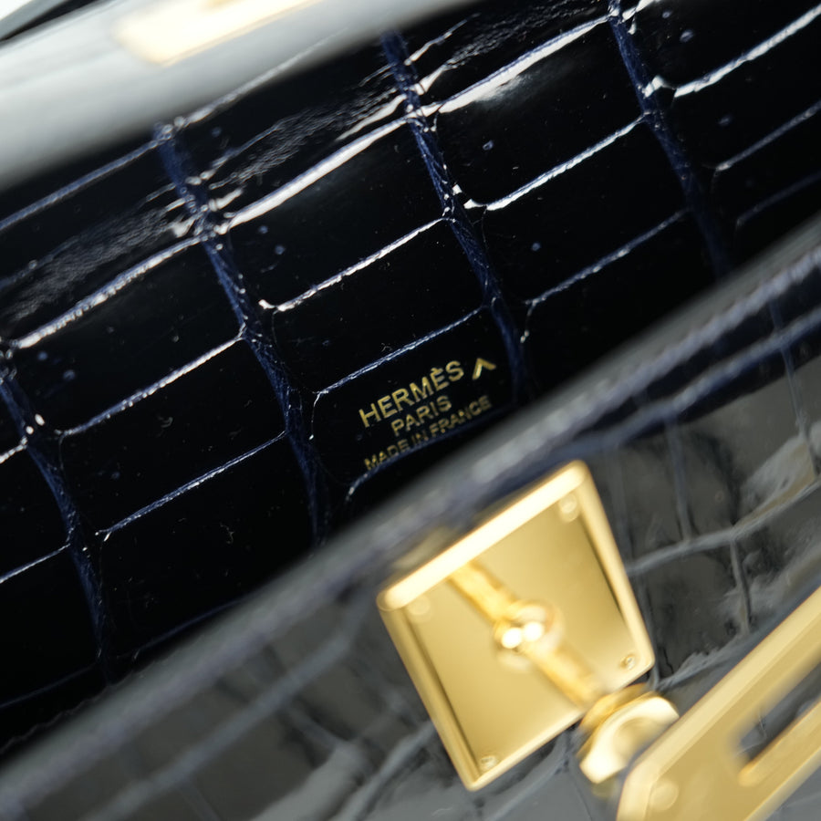 HERMES Kelly Cut  Crocodile Handbag【JAPAN only Shipping】