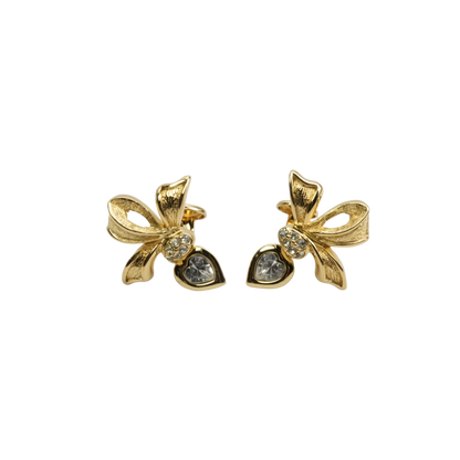 CHRISTIAN DIOR Rhinestone Earring