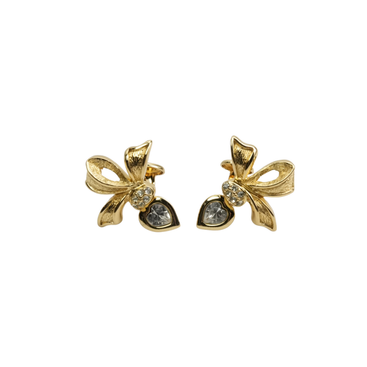 CHRISTIAN DIOR Rhinestone Earring