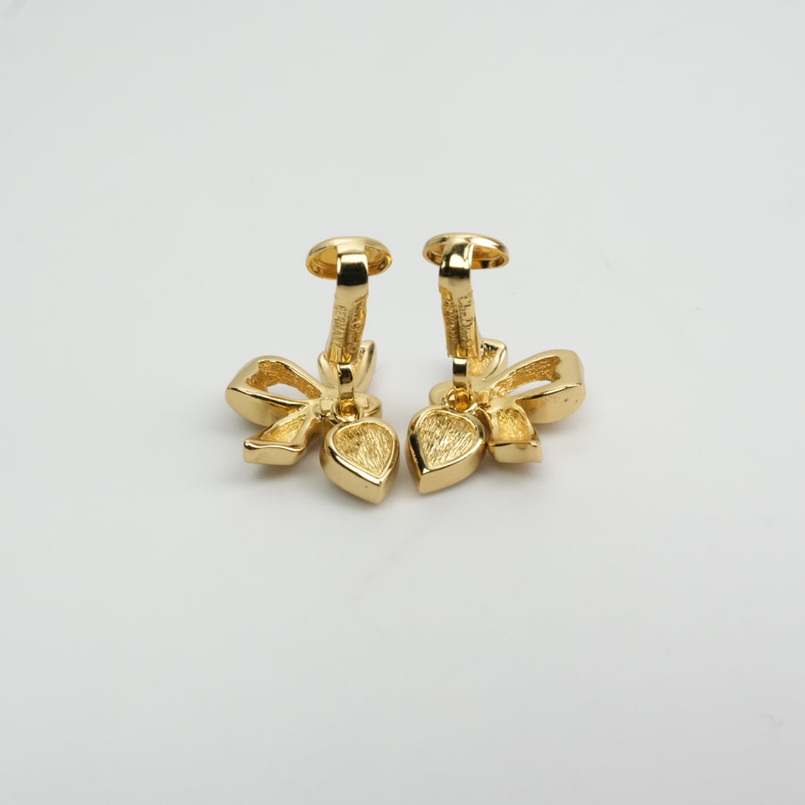 CHRISTIAN DIOR Rhinestone Earring