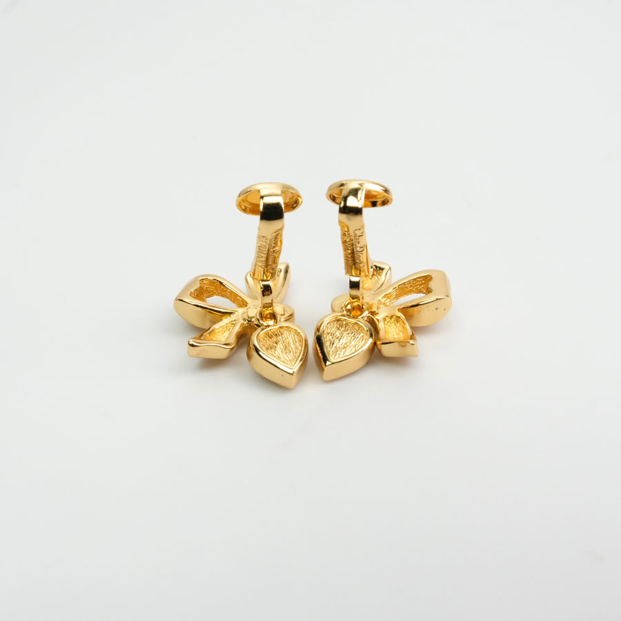 CHRISTIAN DIOR Rhinestone Earring