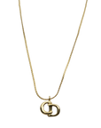 CHRISTIAN DIOR CD Logo Necklace