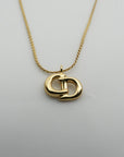 CHRISTIAN DIOR CD Logo Necklace