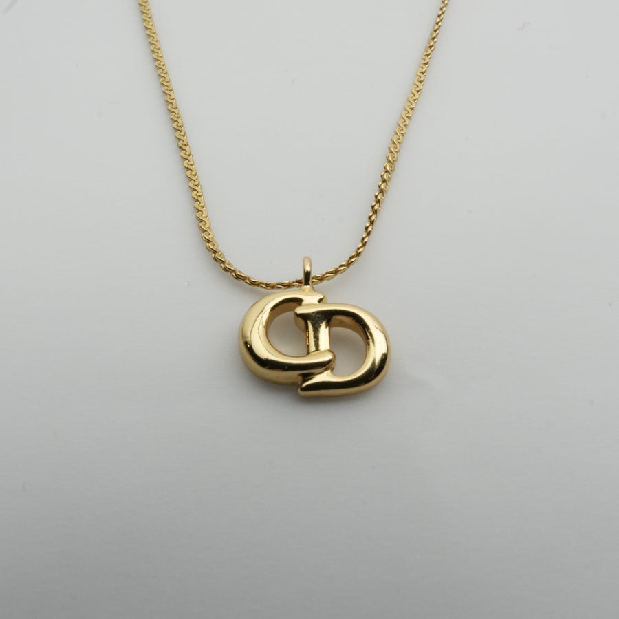 CHRISTIAN DIOR CD Logo Necklace