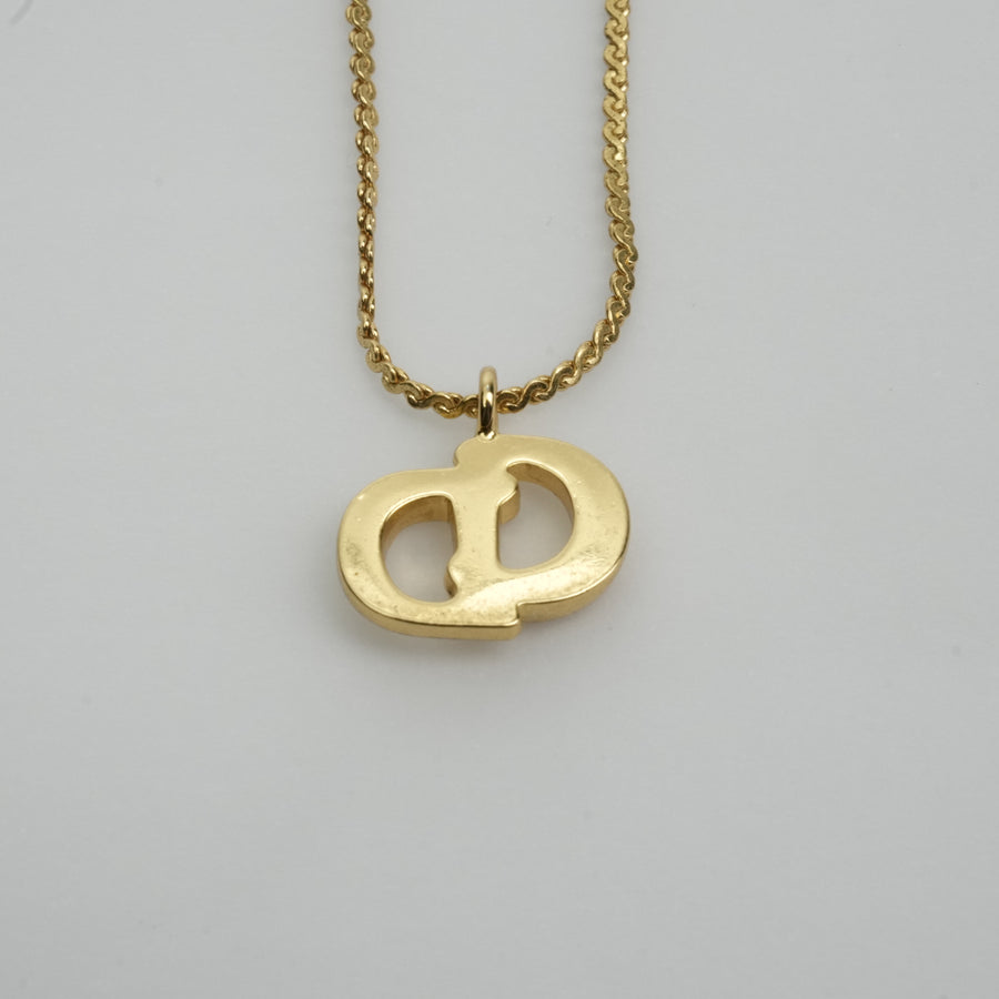 CHRISTIAN DIOR CD Logo Necklace