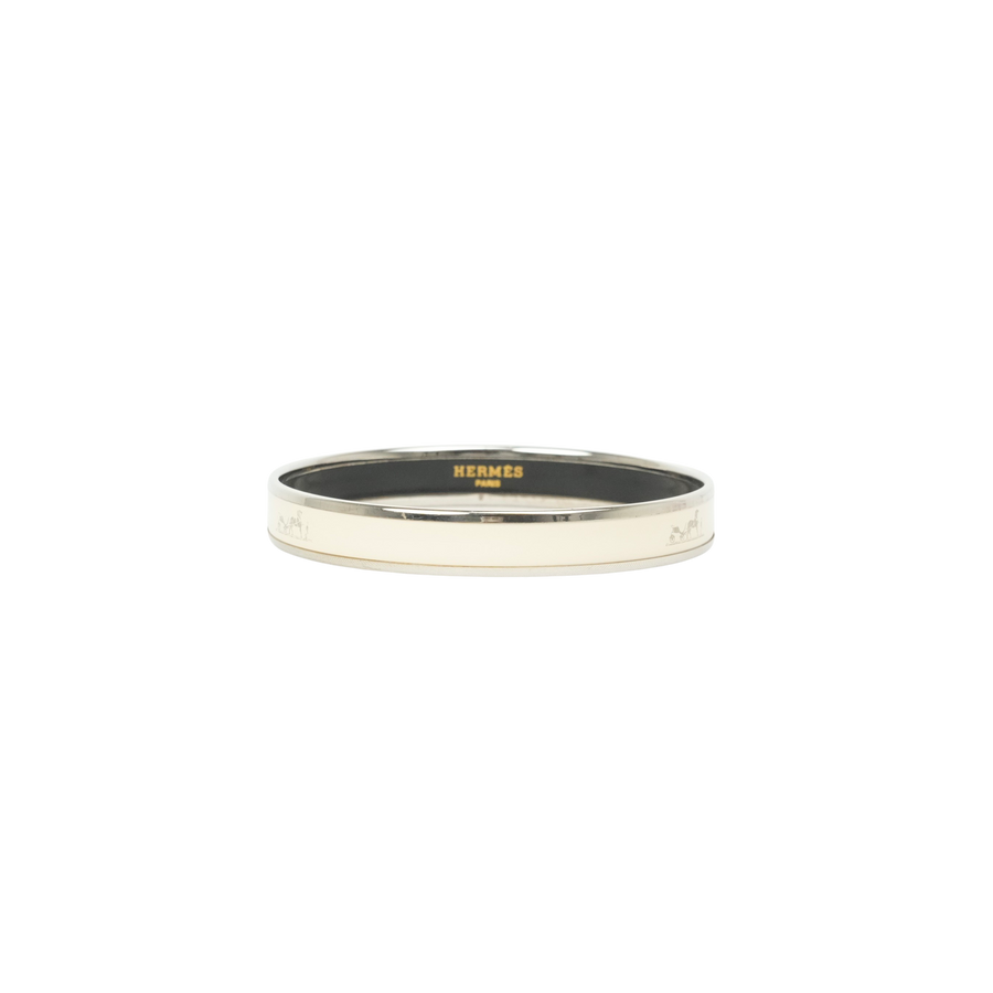 HERMES Emaillé PM Carres Enamel Bangle