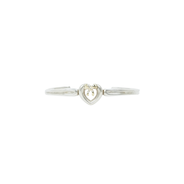 TIFFANY & CO. SV925 K18YG Heart Ribbon Bangle