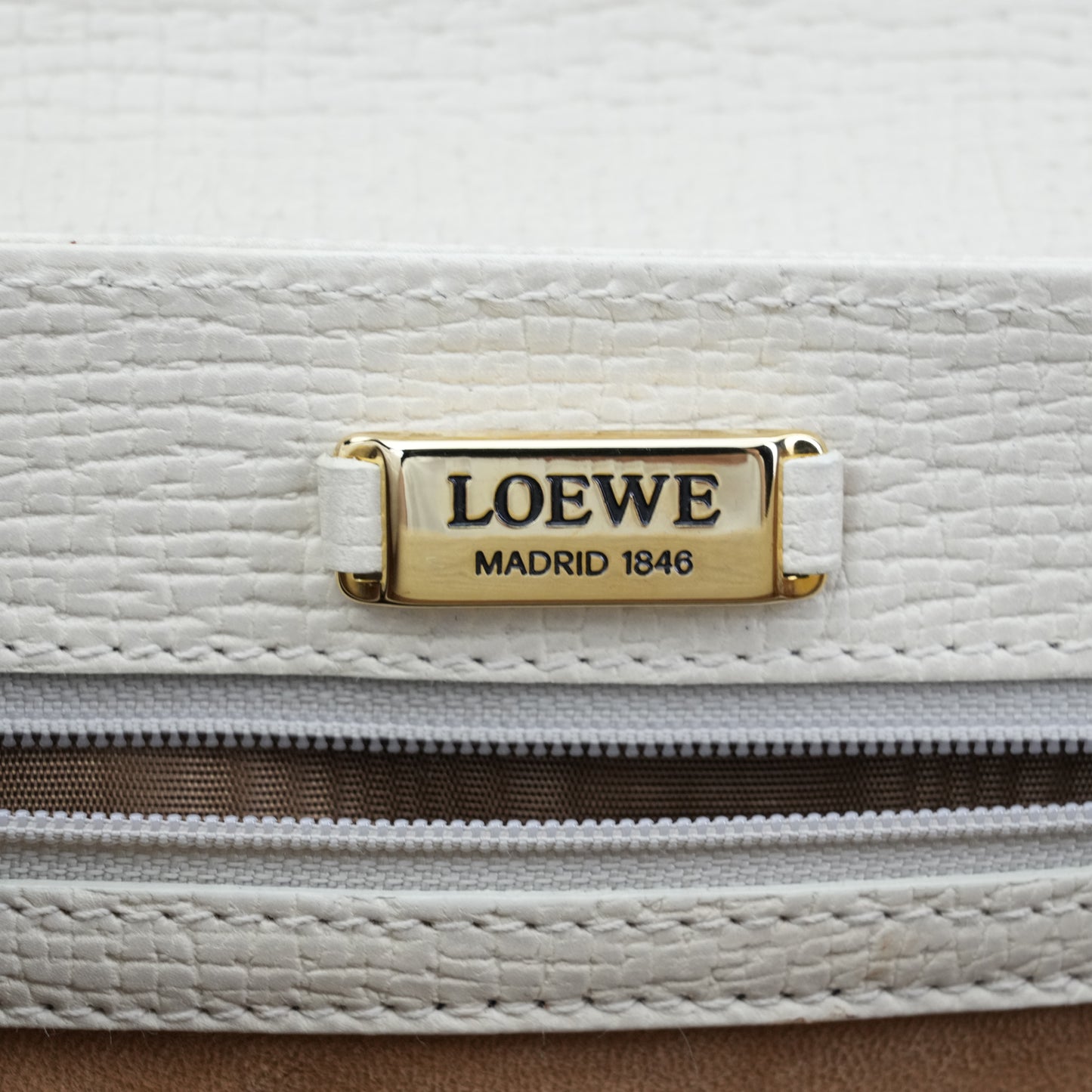 LOEWE Embossed Logo Shoulder Bag