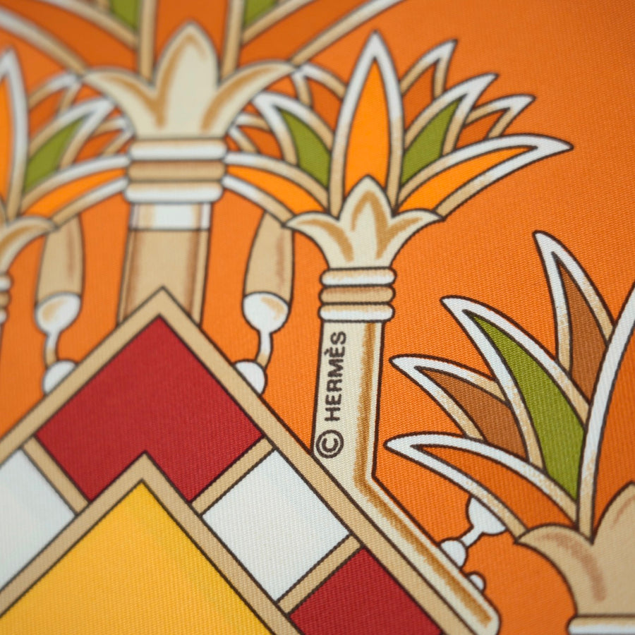 HERMES Silk Carré 90 Tresors du nil Scarf