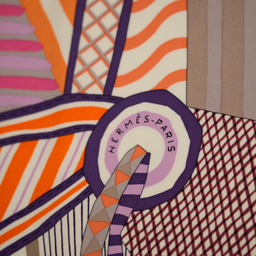 HERMES Carre 90 “La Selle Imaginaire” Imaginary Saddle Scarf