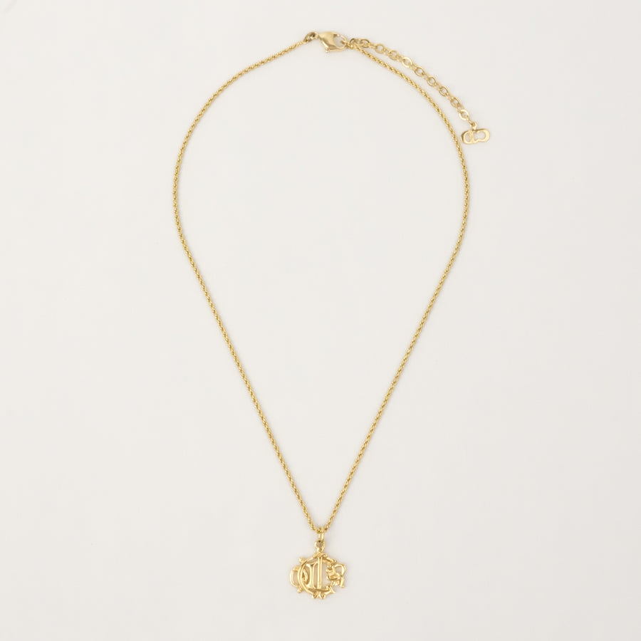 CHRISTIAN DIOR Emblem Necklace