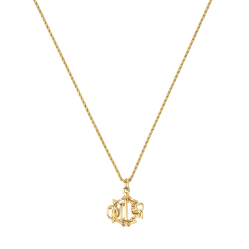 CHRISTIAN DIOR Emblem Necklace