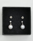 TASAKI K18 White Gold Pearl 7.40mm 2.1g Earring