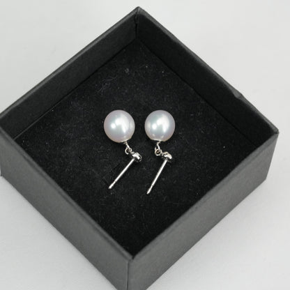 TASAKI K18 White Gold Pearl 7.40mm 2.1g Earring