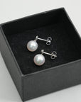 TASAKI K18 White Gold Pearl 7.40mm 2.1g Earring