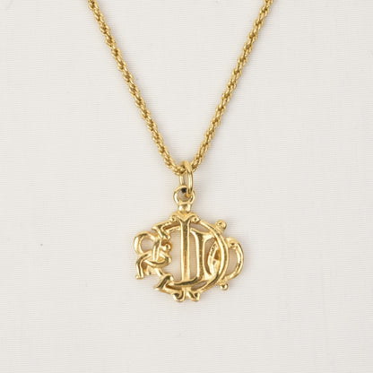 CHRISTIAN DIOR Emblem Necklace